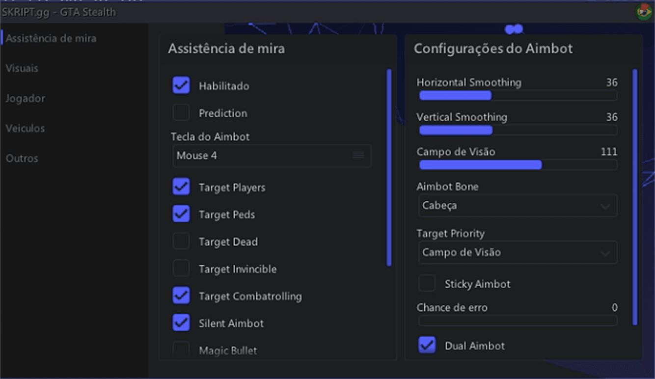Interface do software RK Seller